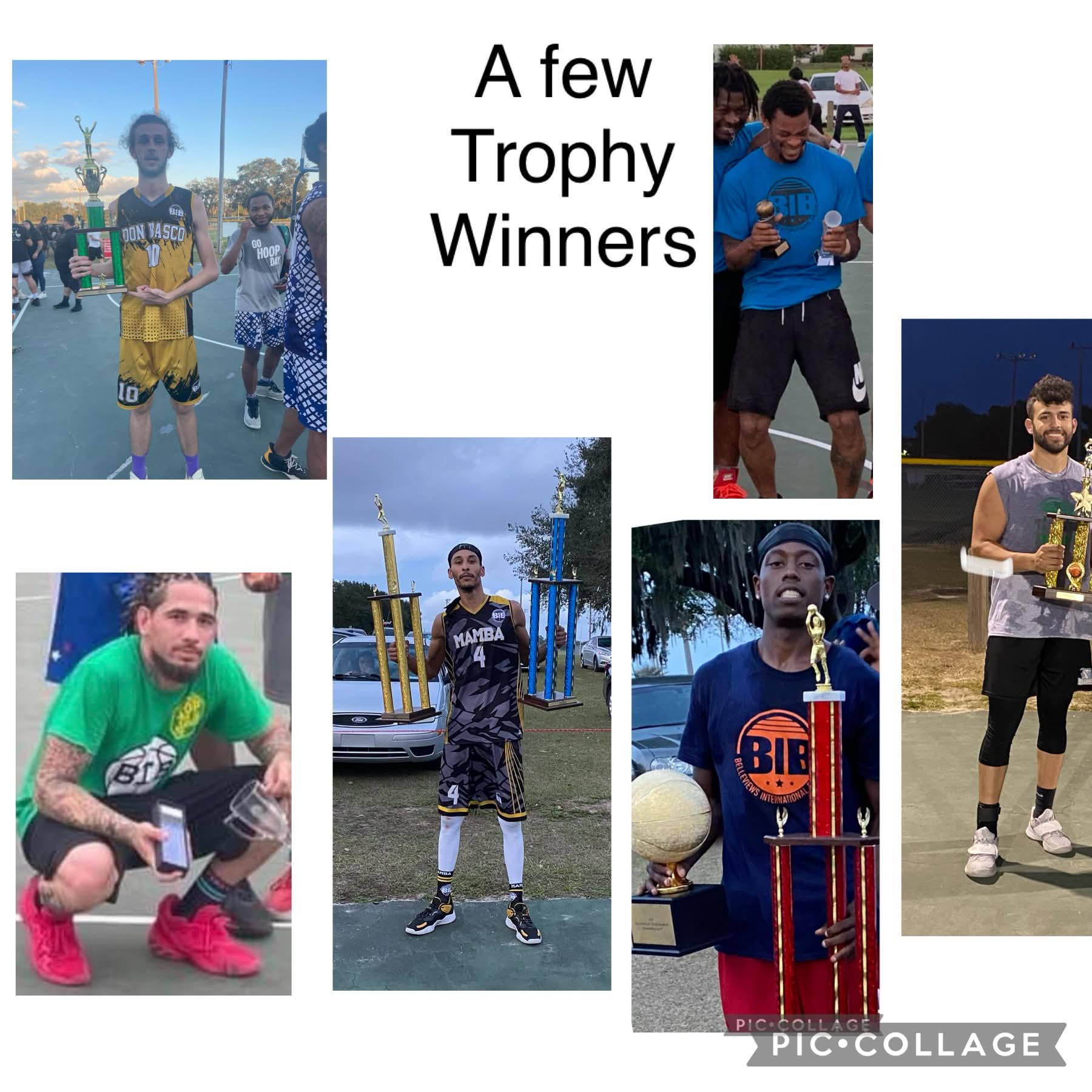 Trophy winners across the league