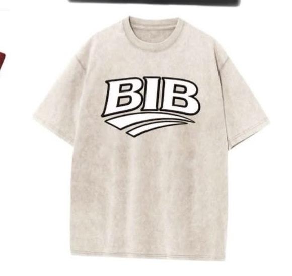 BIB tee, cream
