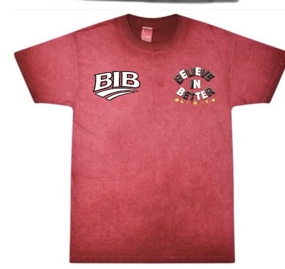 BIB tee, red
